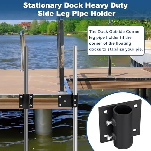 folosem Dock Brackets Hardware,Floating Dock Posts Dock Brackets Hardware * 2