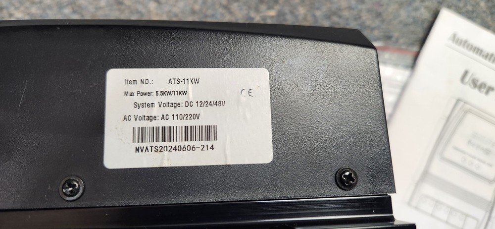 Dual Power Controller Automatic Transfer System ATS Solar Wind System ATS-11KW