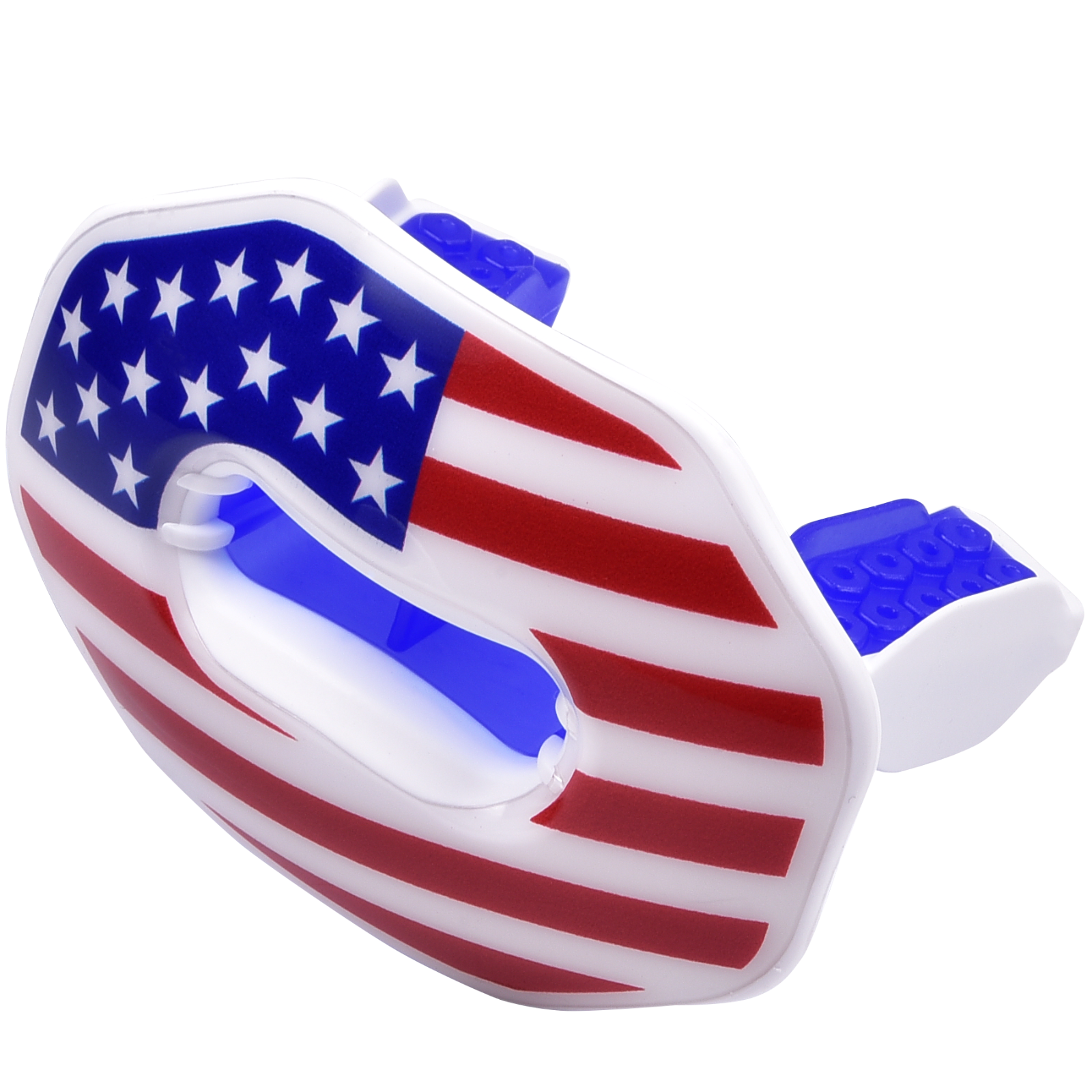 Oral Mart Football Mouth Guard (USA Flag) - Lip Guard Mouthpiece Protector