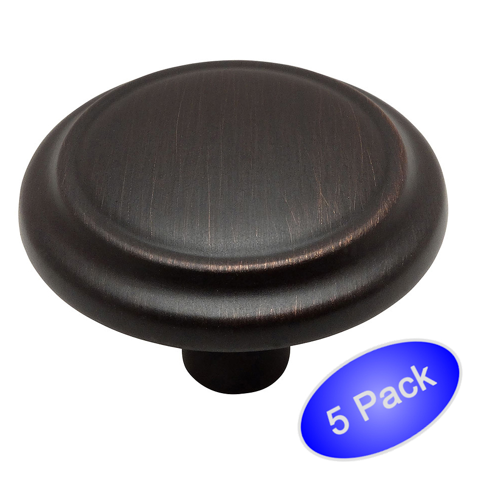*5 Pack* Cosmas Oil Rubbed Bronze Cabinet Knobs #799ORB