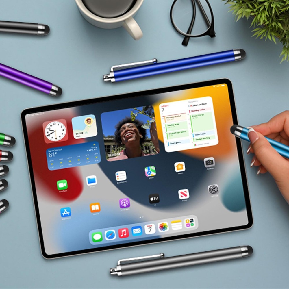 10 Pack Universal Capacitive Touch Screen Pens for Tablets, iPad mini, iPad Pro