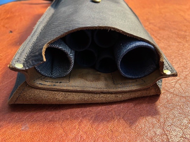 Randy Cantrell Envelope Style Custom Pool Case 2x4 Dark Chocolate Leather