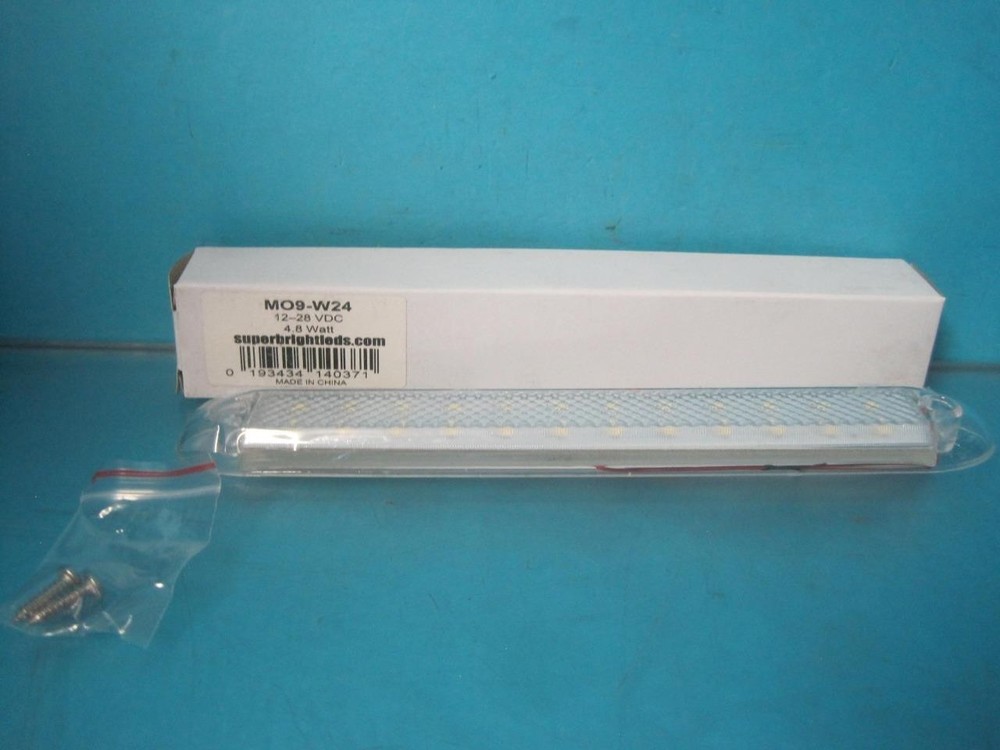 9" Rectangular LED Dome Fixture Interior Trailer Lights 480 Lumen White MO9-W24