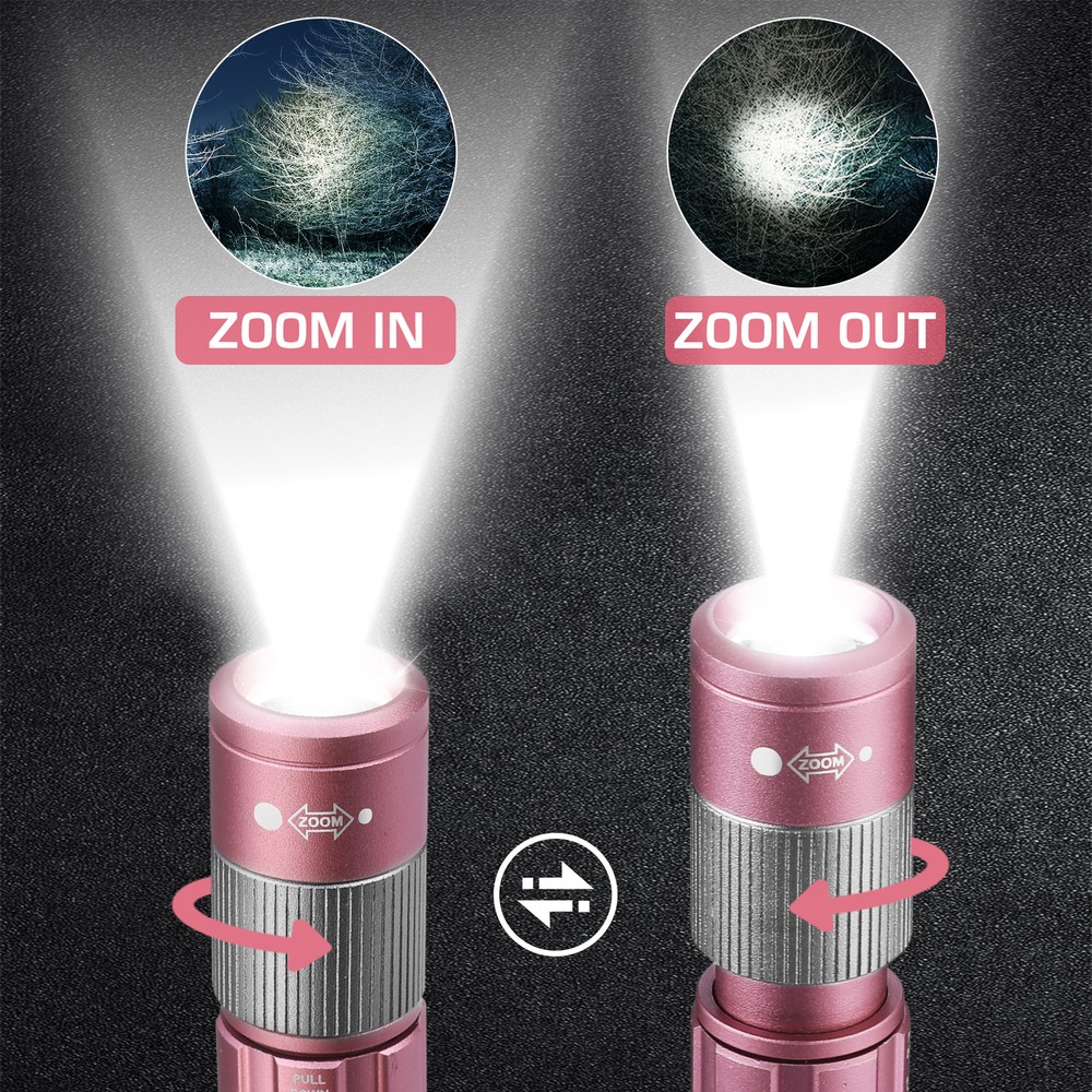 EverBrite Pen Light Rechargeable 300 Lumens Zoomable LED Memory Function