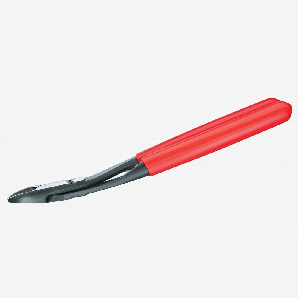 Knipex 8" High Leverage Diagonal Cutters 12 Degree Angled - Plastic Grip