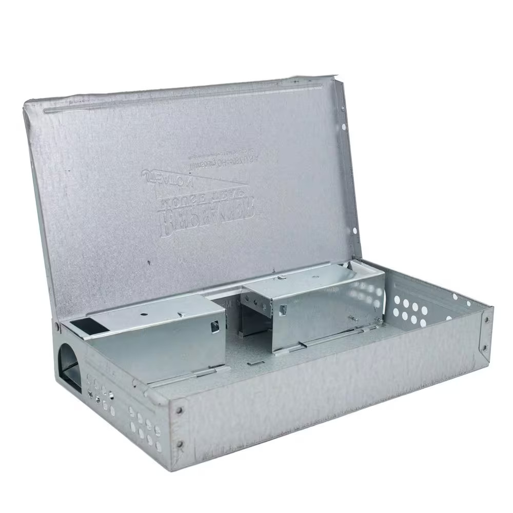 Repeater Low Profile Multi Catch Mouse Trap with Solid Steel Lid (12-Pack)