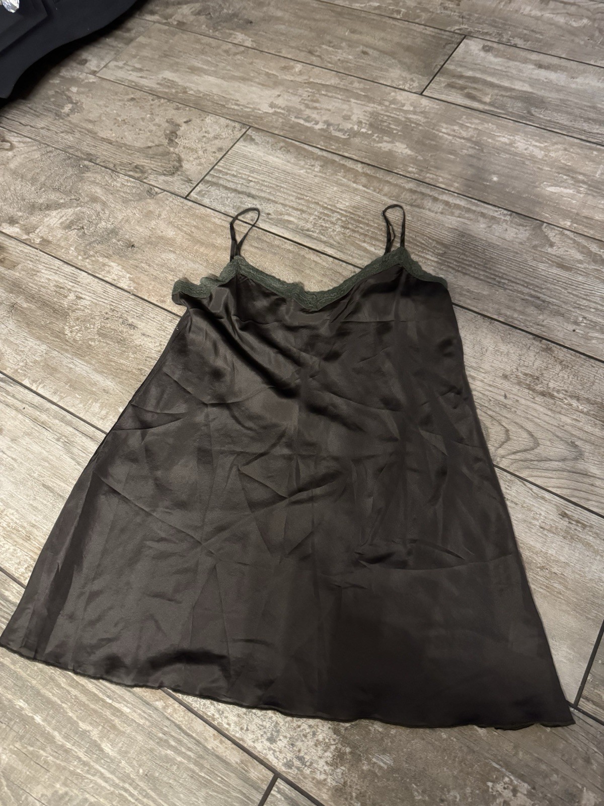 Johnny Was Love Silk Cami Lace Trim Lingerie Size M