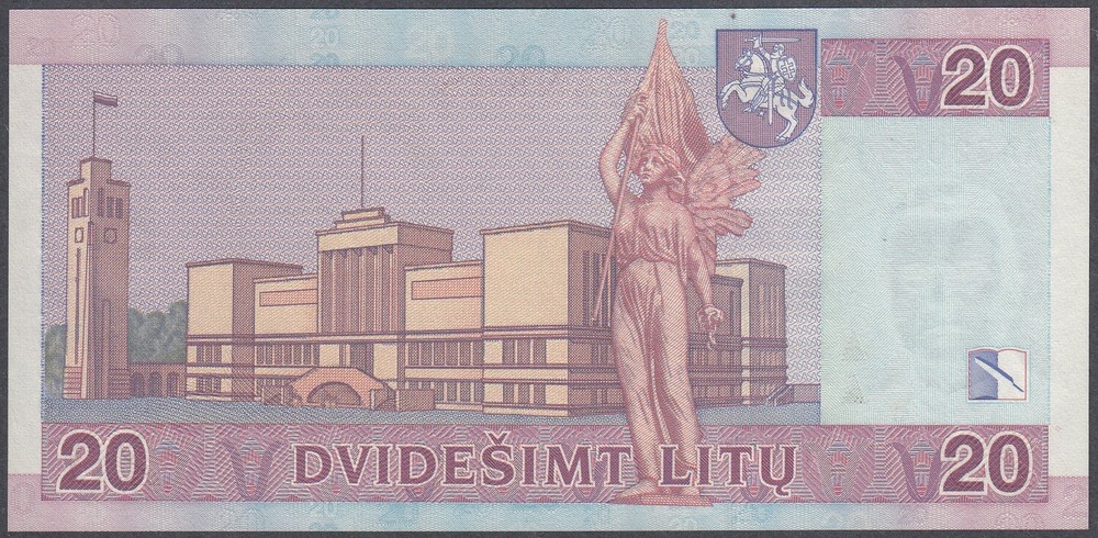 Lithuania 20 Litu 2007 UNC