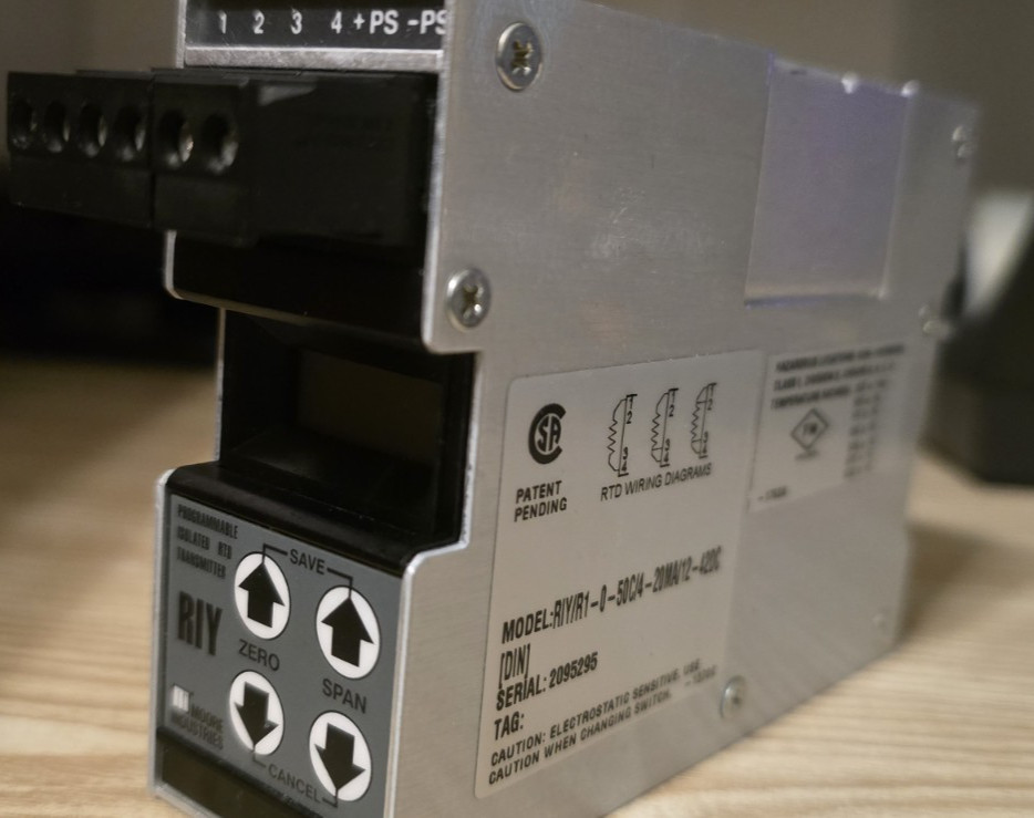 Moore Industies RIY/R1-0-50C/4-20MA/12-42DC PRT Reader / Controller