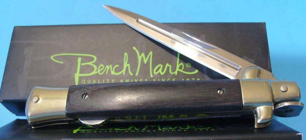 Large Bench Mark Stiletto - 10.75" Heavy Duty Lockback Folding Knife - NEW