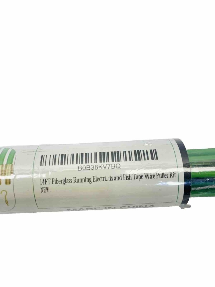 14FT FIBERGLASS RUNNING ElECTRICAL WIRE CABLE PULLER KIT