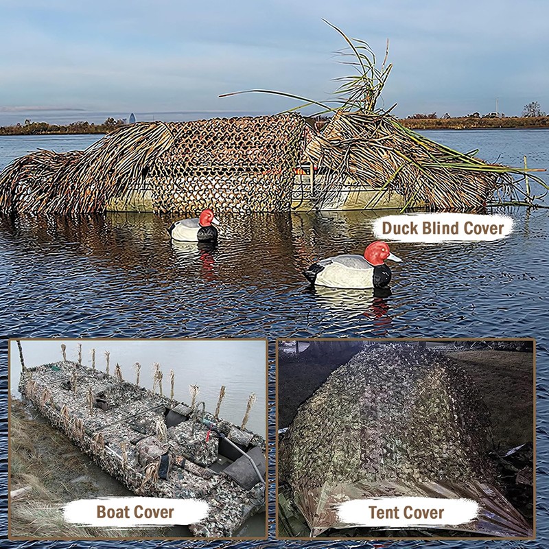 4.9x9.84ft Military Woodland Camouflage Netting Cutable Camo Net Camping Hunting