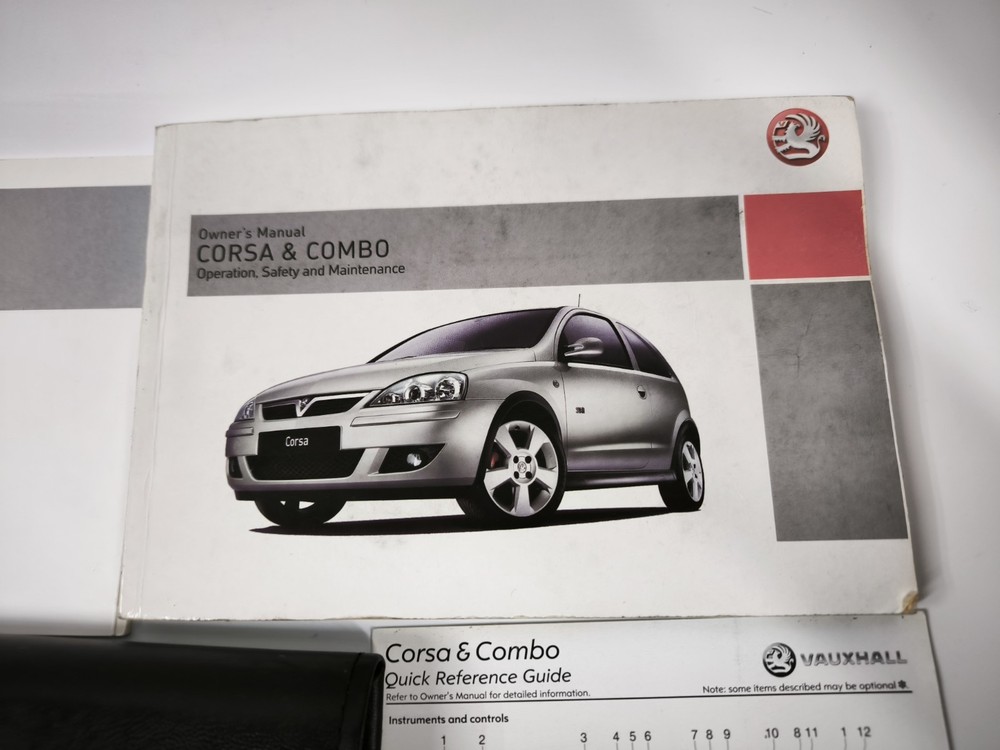 Vauxhall Corsa & Combo Handbook Pack 2005