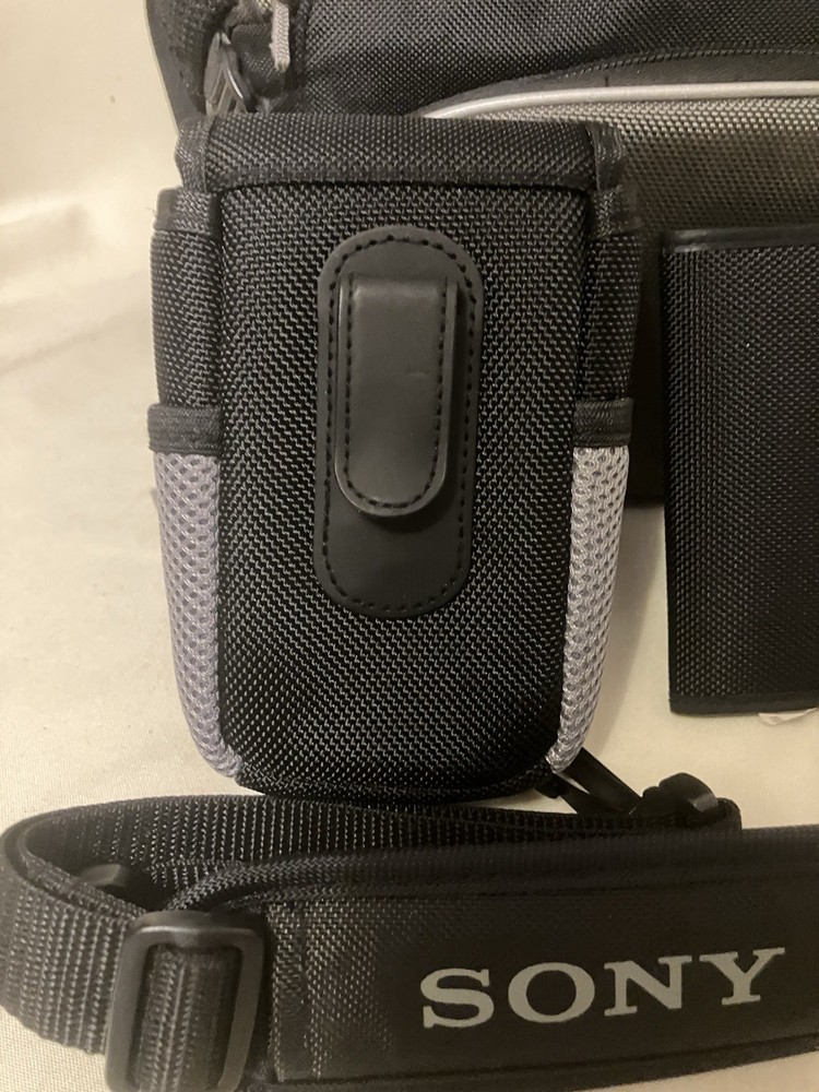 Sony Multi Function Camera Backpack Black/Gray LCS-VA60 With Strap & Extras