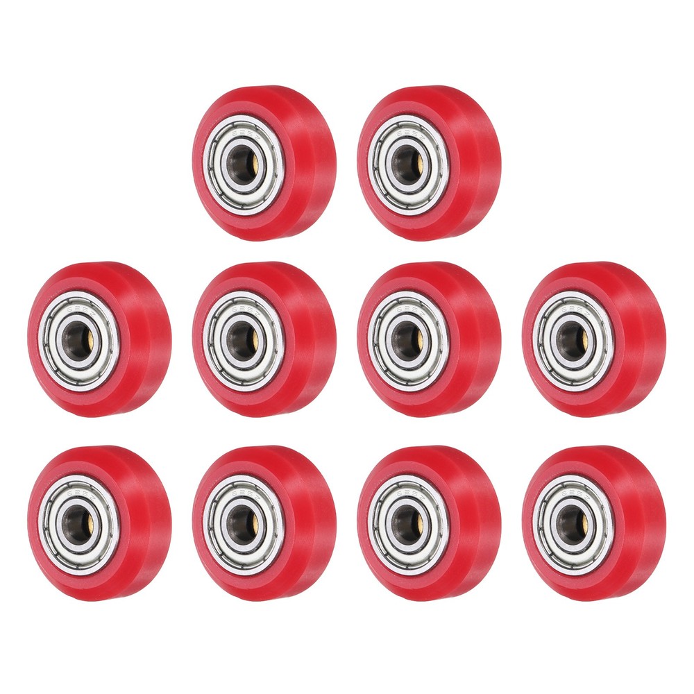 3D Printer POM Rollers, 10pcs High-Speed Gantry Wheels with 625ZZ, Red