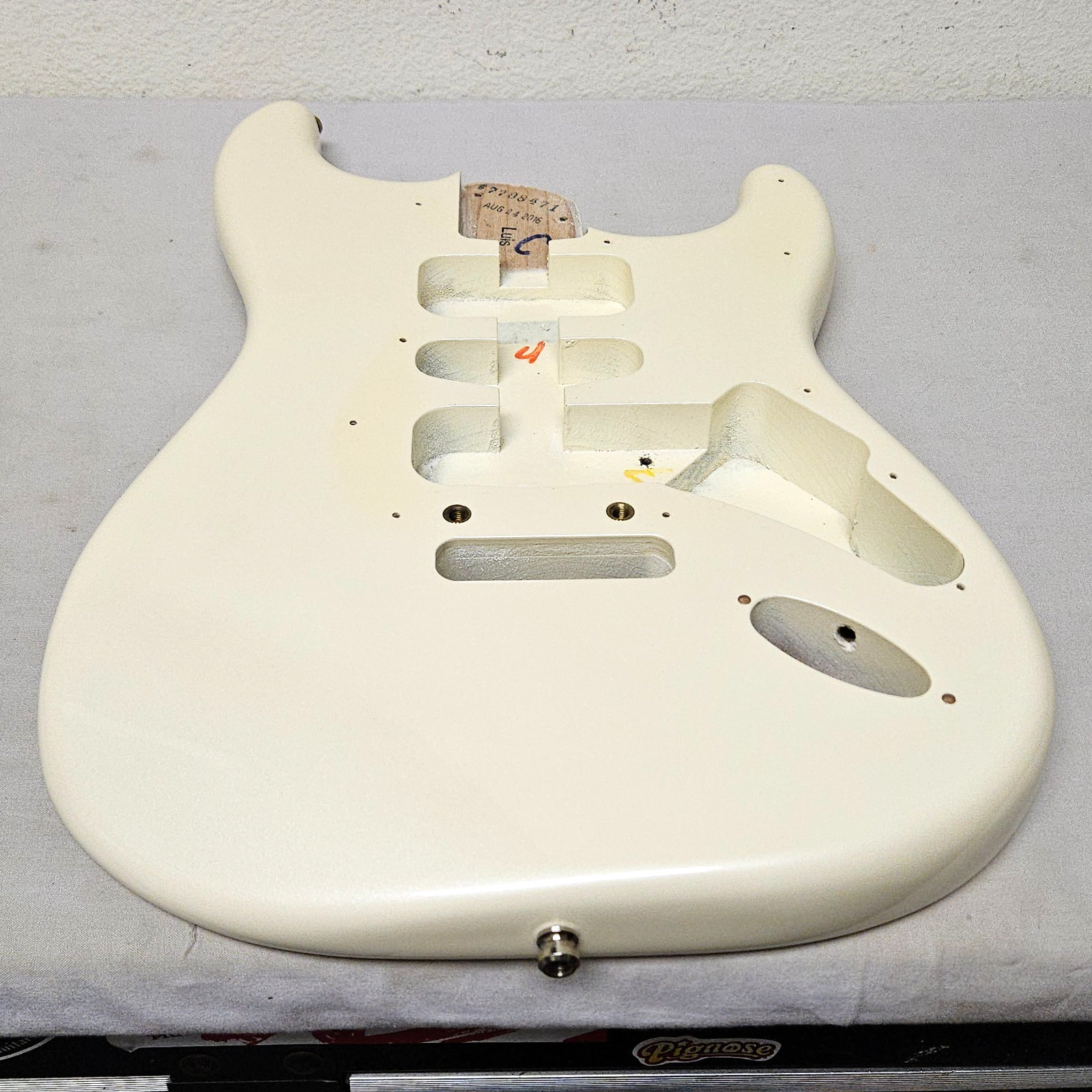 2016 Fender American Elite Strat Alder Body Olympic Pearl White for USA Guitar