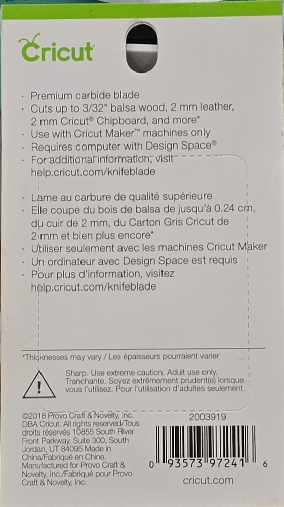 Cricut® Knife Blade Replacement Kit