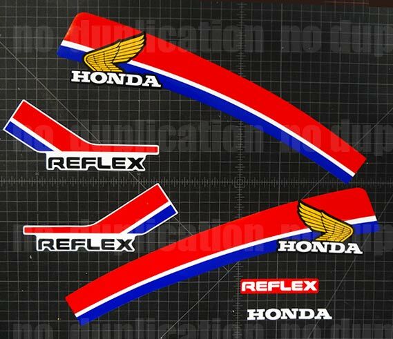 1986 86' Reflex trial bike TLR graphics decals 200 kit 6pc autocollants stickers