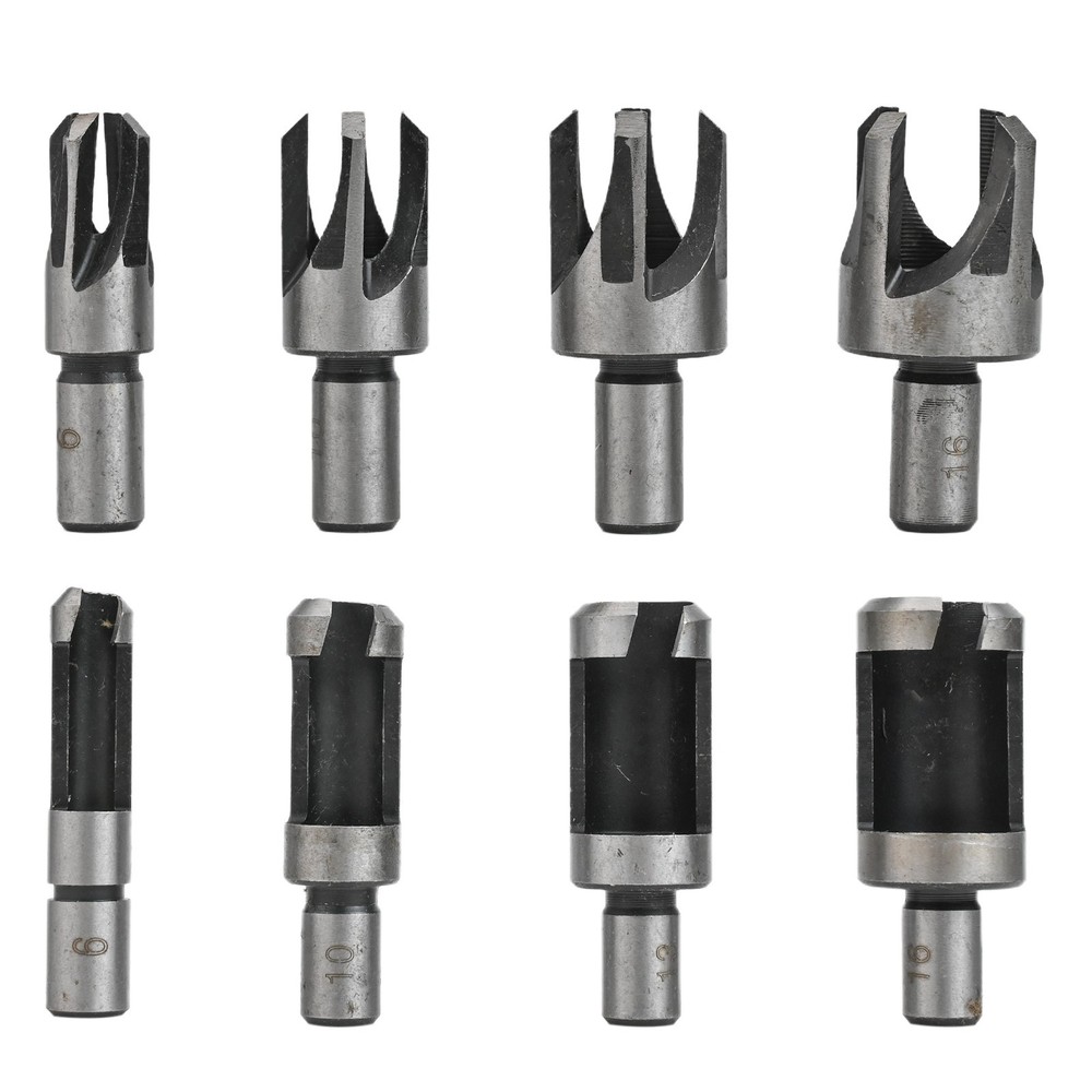 High Performance Round Handle Dowel Drill Bits 8Pcs Set for Woodworking