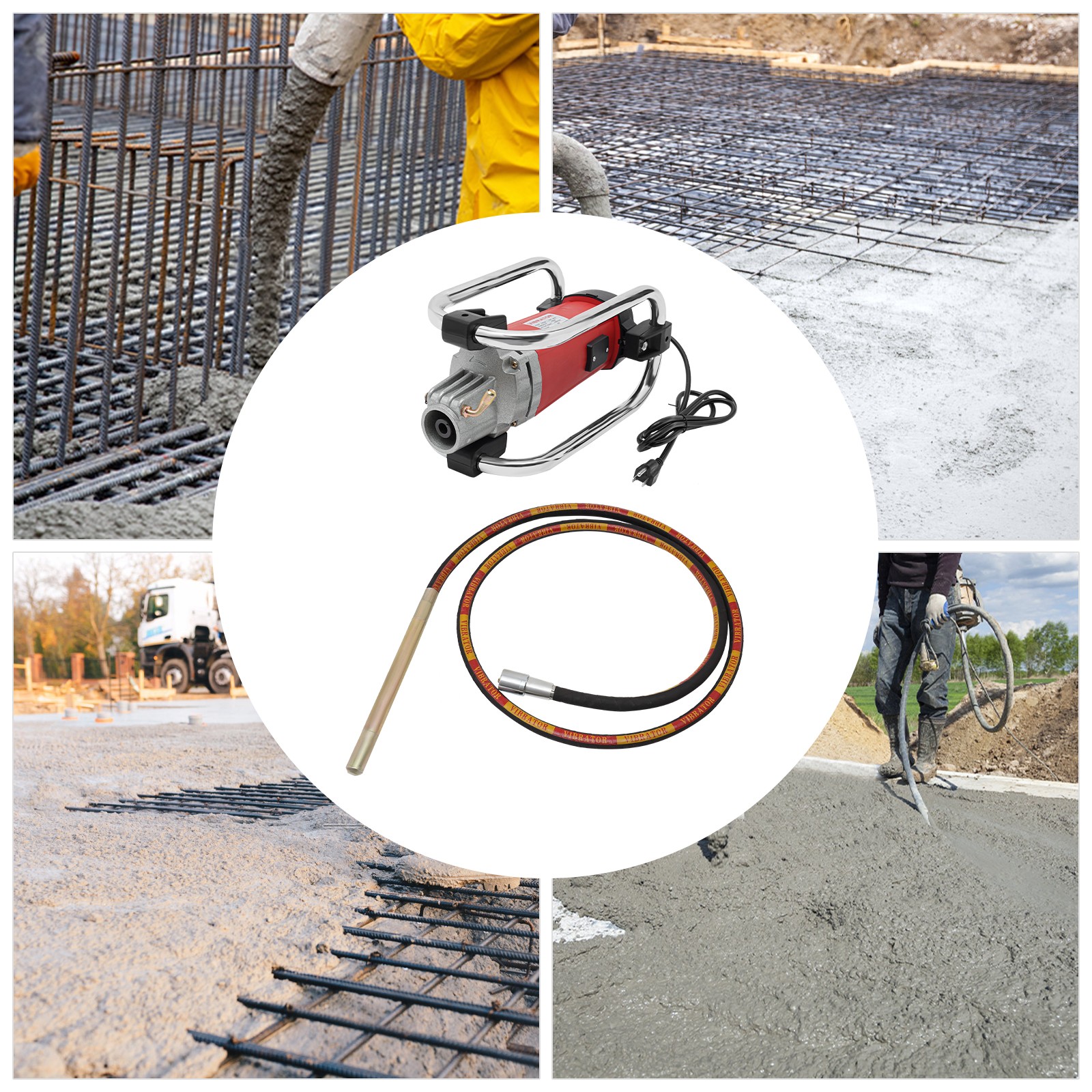 Concrete Vibrator Concrete Vibrating Hand Held Electric Concrete Vibrating Tool