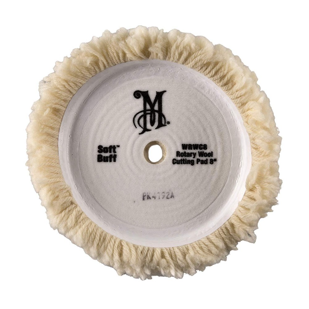 Meguiars WRWC8 Soft Buff Rotary Wool Cutting Pad, 8 inch