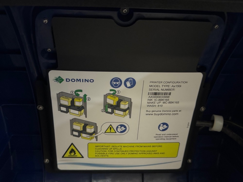 Domino Ax150i Continuous Inkjet (CIJ) Printer