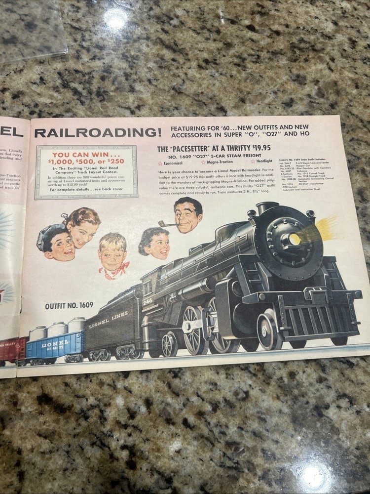 Lionel Vintage 1960 Train Catalog