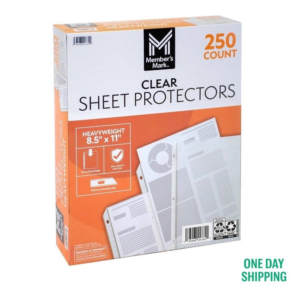 Member's Mark Sheet Protectors, Select Type 250 ct.