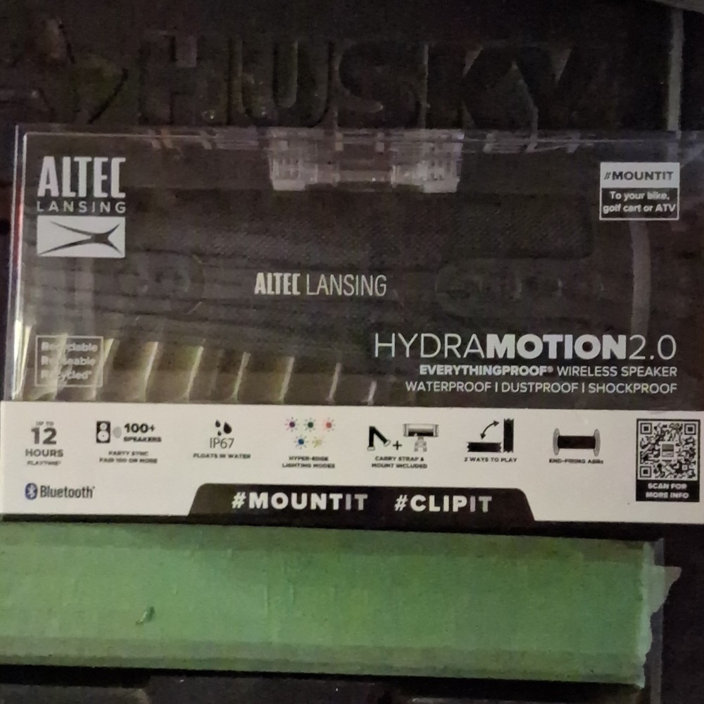 Altec Lansing HydraMotion 2.0 Bluetooth Speaker Waterproof Dustproof Shockproof