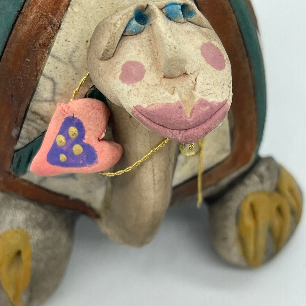 Turtle Ceramic Abstract Sculpture Figurine Statue Signed