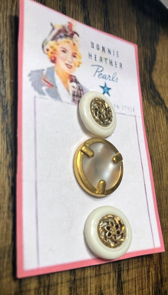 Vintage Button Trio
