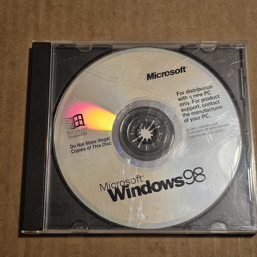Microsoft Windows 98 OEM Installation CD-ROM