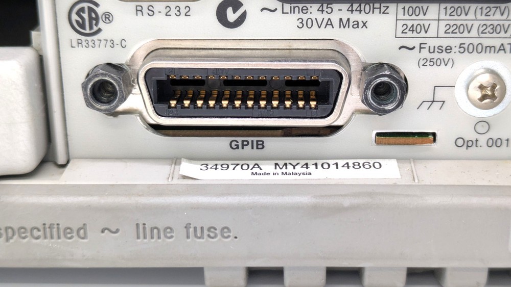 34970A [Calibrated] Data logger switch unit Keysight S/N:MY41014860