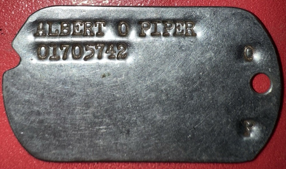 WW2 Officer Dog Tag 13th Anti Aircraft Artillery Battalion B Battery (3)