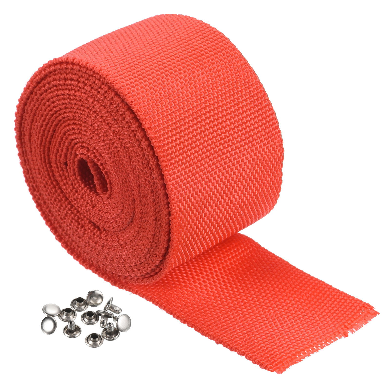10Ft*45mm Polyester Rope Protector Cable Cover Rope Protective Sleeve Red