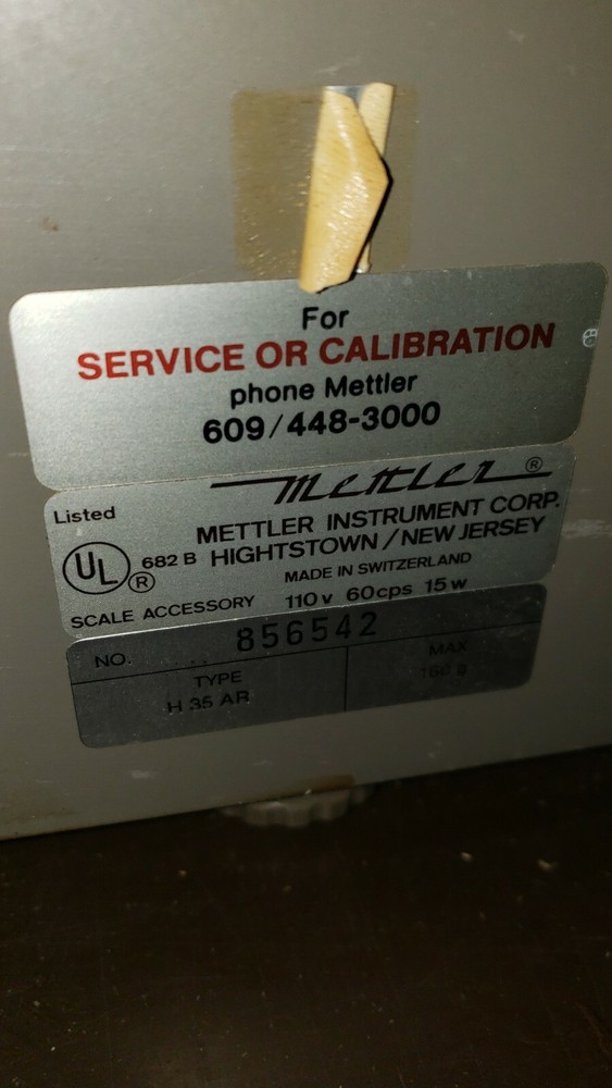 Mettler H35AR 160G Laboratory Analytical Scale