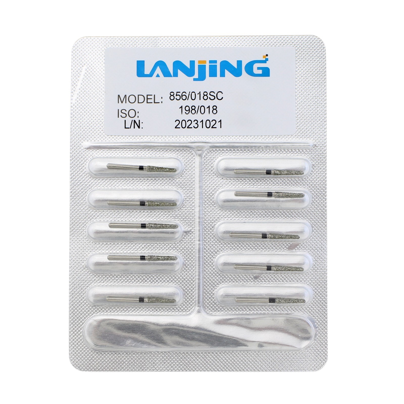 Dental Diamond Burs FG 856/018SC Round End Taper Super Coarse Grit High Speed