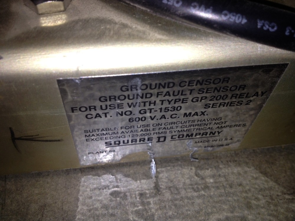 GT-1530 Square D Ground Fault Sensor