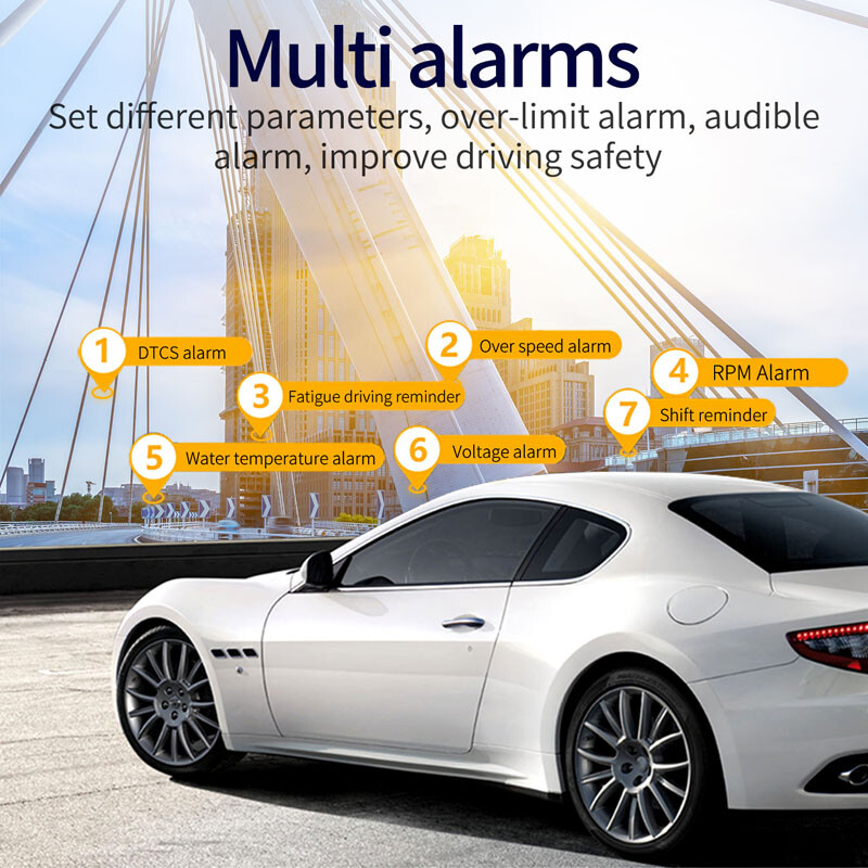 Car OBD2 GPS Head Up Display HUD Speedometer Odometer Data Reader Speed Warning