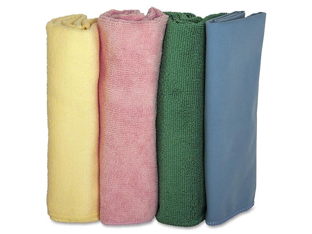 Microfiber Cleaning Cloths Assorted 4 Count 4 Pack