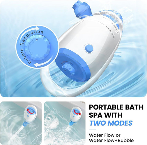 Bath Jet Spa, Jet/Bubble Maker Mode, Bathtub Spa single head, White