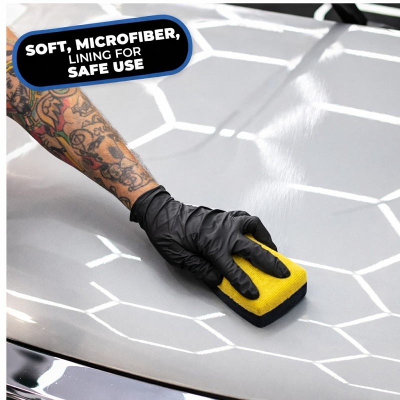 2 Pack Ceramic Coating Applicator Pad Microfiber Car Detailing Sponge