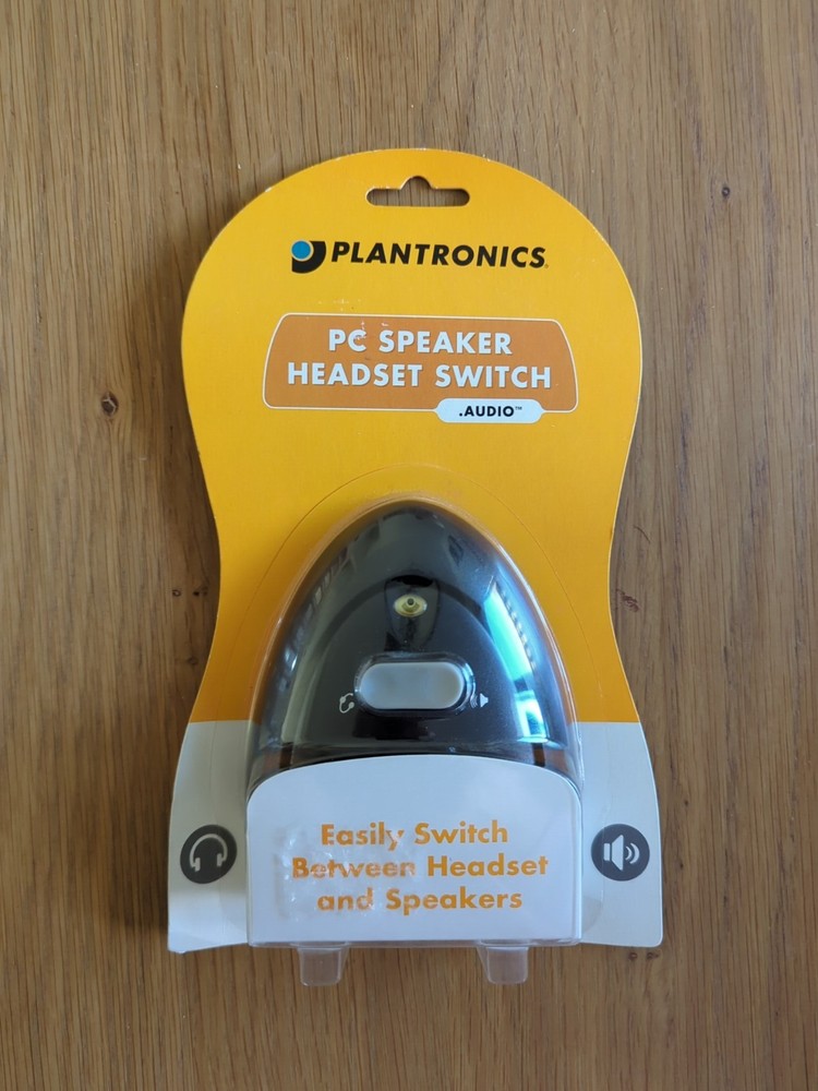Plantronics PC Speaker Headset Switch Vtg Switch Between 68691-01 NEW