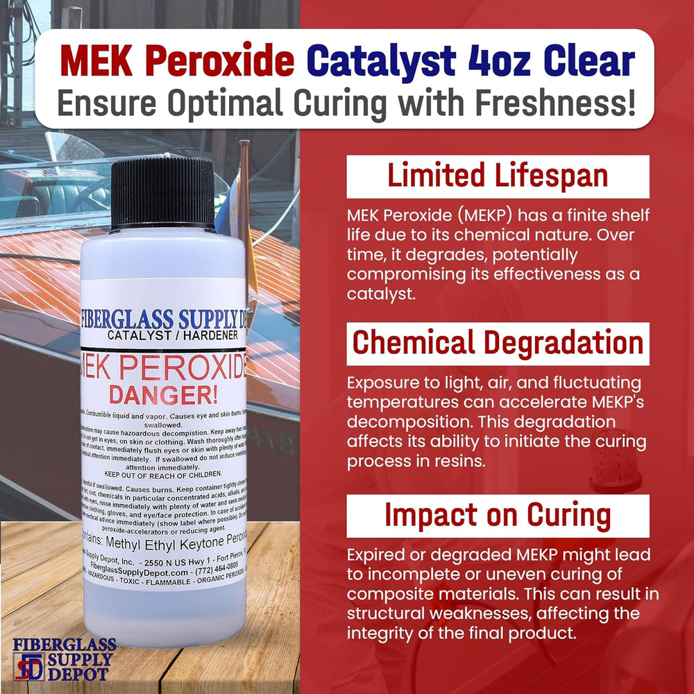 Mek Peroxide Catalyst 4Oz Clear