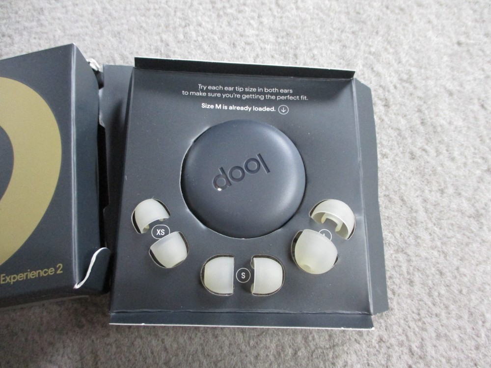 Loop Experience 2 Earplugs Gold Noise Reduction New Open Box