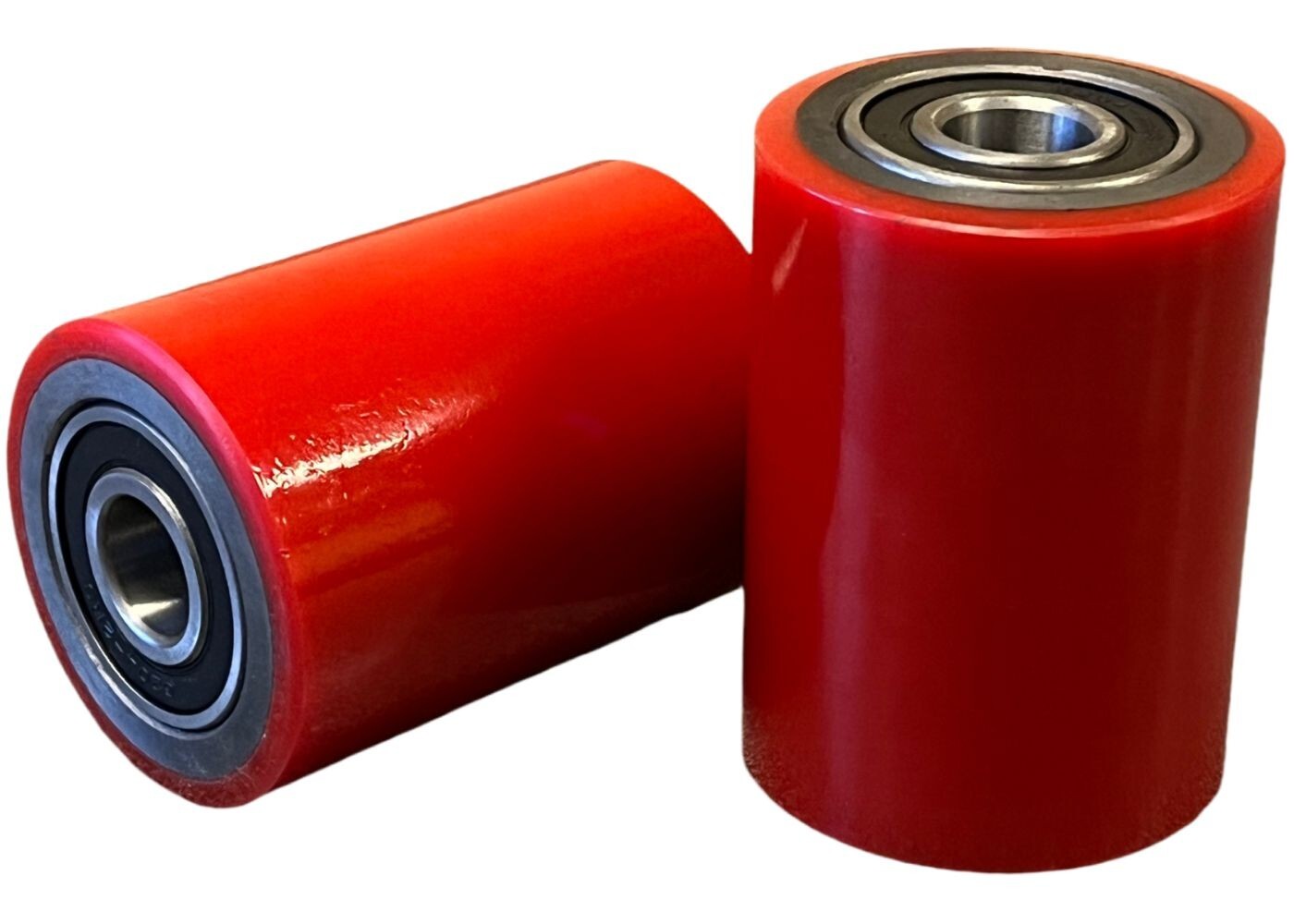 Brand New Pallet Jack Poly Load Wheels With Bearings 2.75"D x3.75"W - A Pair