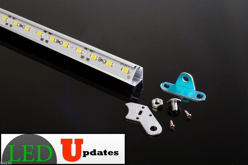 2ft Showcase Display White LED light adjustable V5630 + UL Listed 12v Power