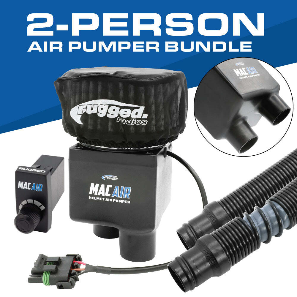 Rugged Radios MAC-2P-KIT MAC Air 2-Person Helmet Air Pumper (Bundle)