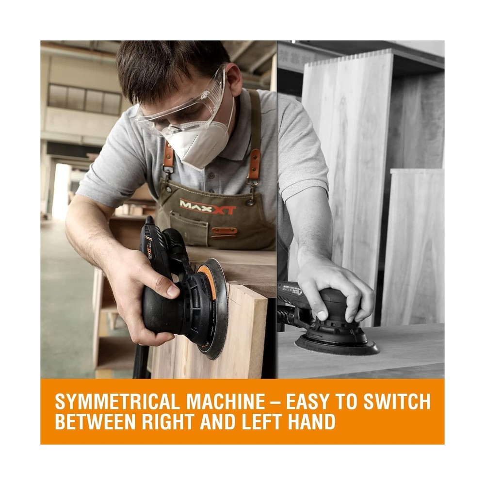 MAXXT Electric 2.5mm Random Orbital Sander Brushless 350W 3A Multi-function V...