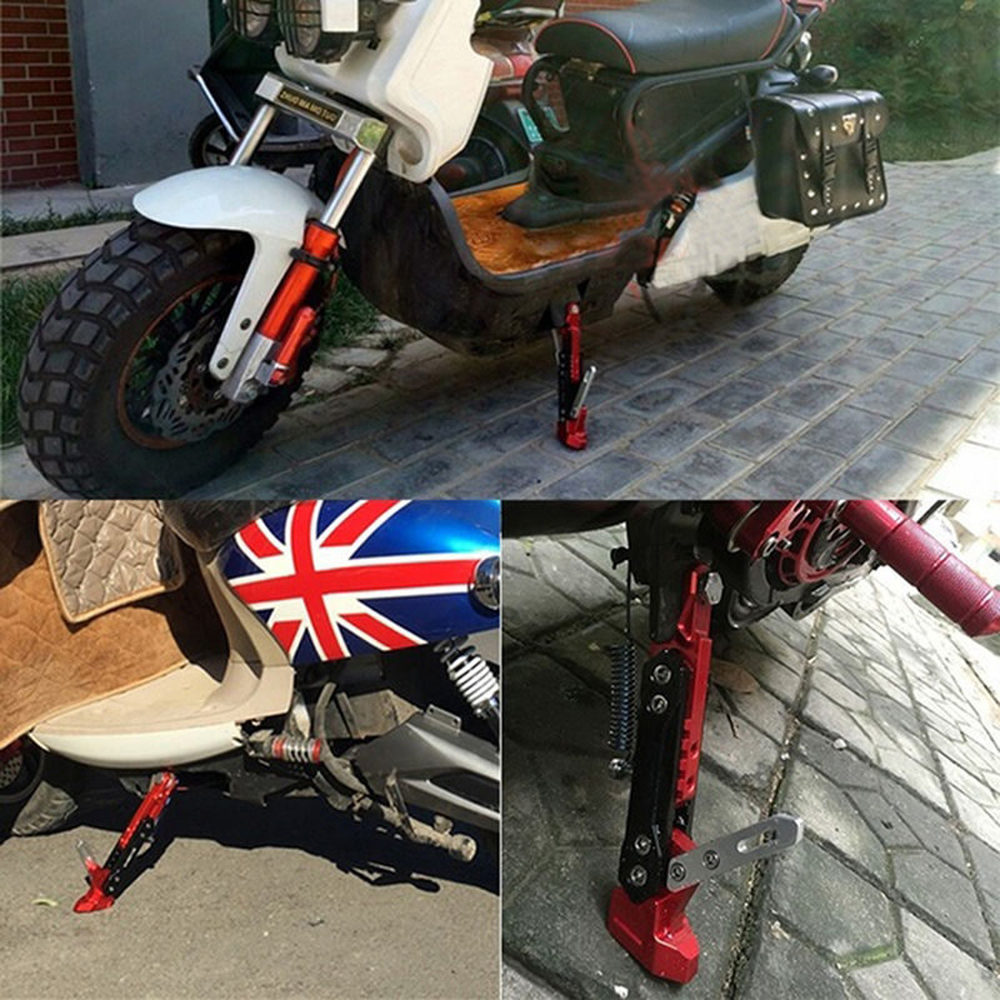 Universal Aluminum Alloy Adjustable Kickstand Foot Side Stand For Motorcycle